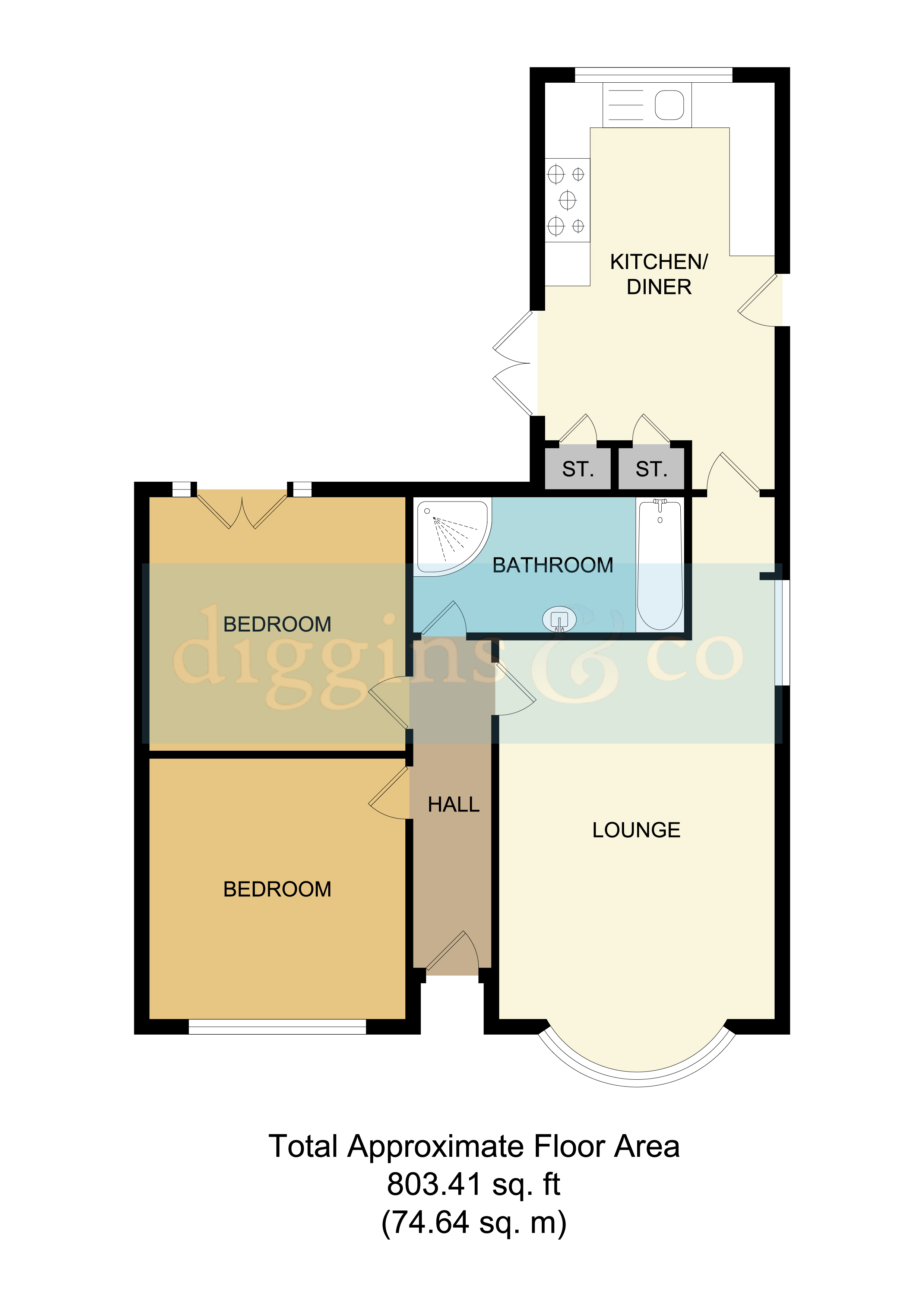 Clyde Crescent, Rayleigh, Essex SS6, 2 bedroom bungalow for sale
