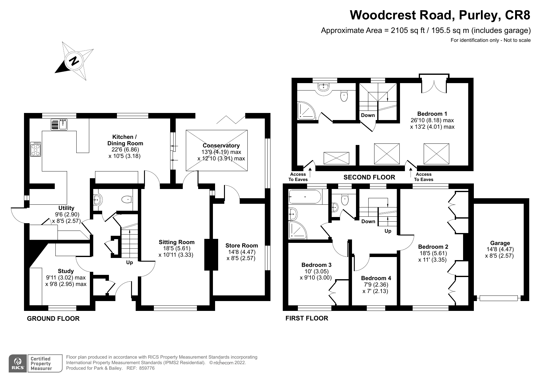 Woodcrest Road, Purley CR8, 4 bedroom detached house for sale