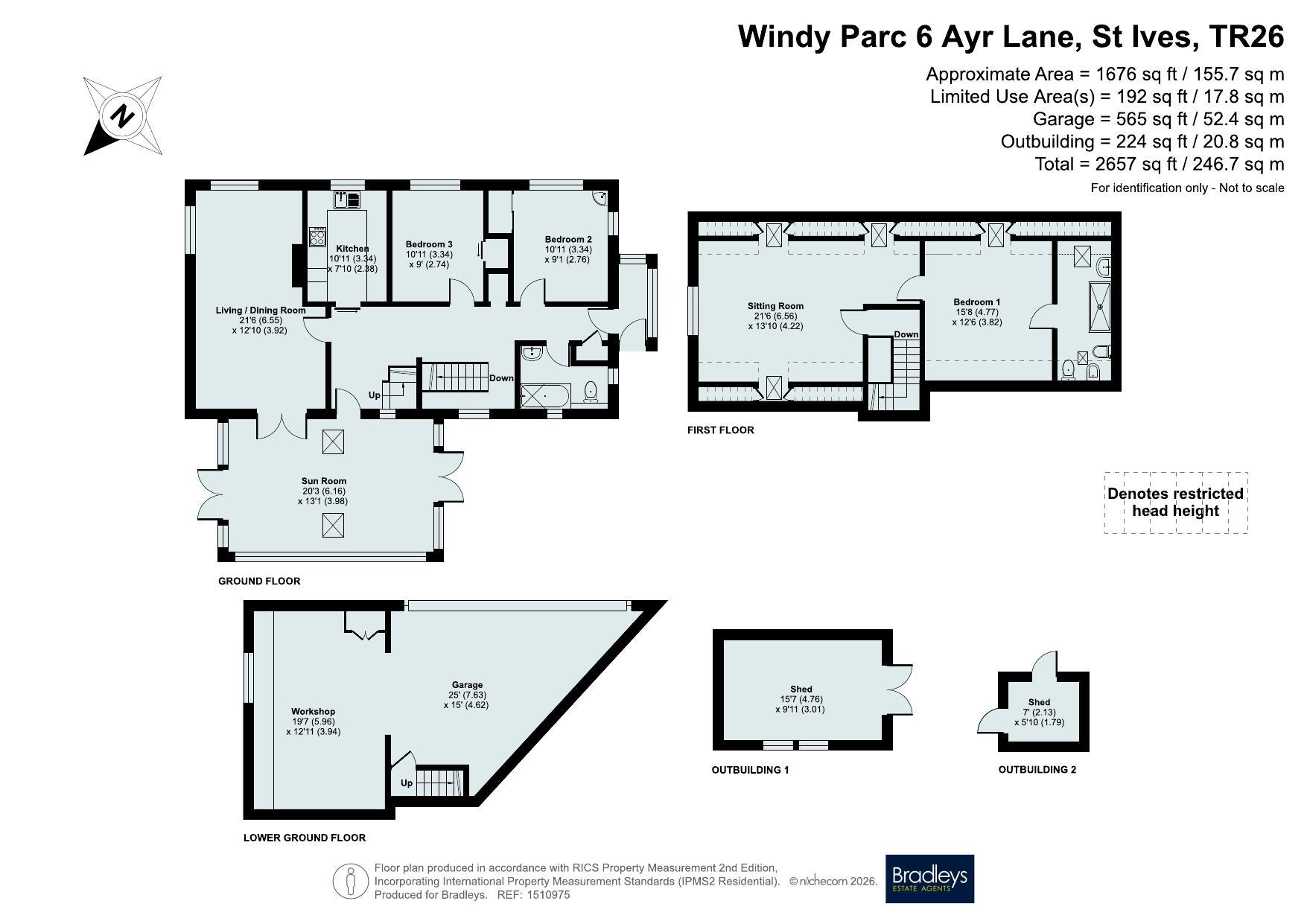 Windy Parc, 6, Ayr Lane, St Ives floorplan