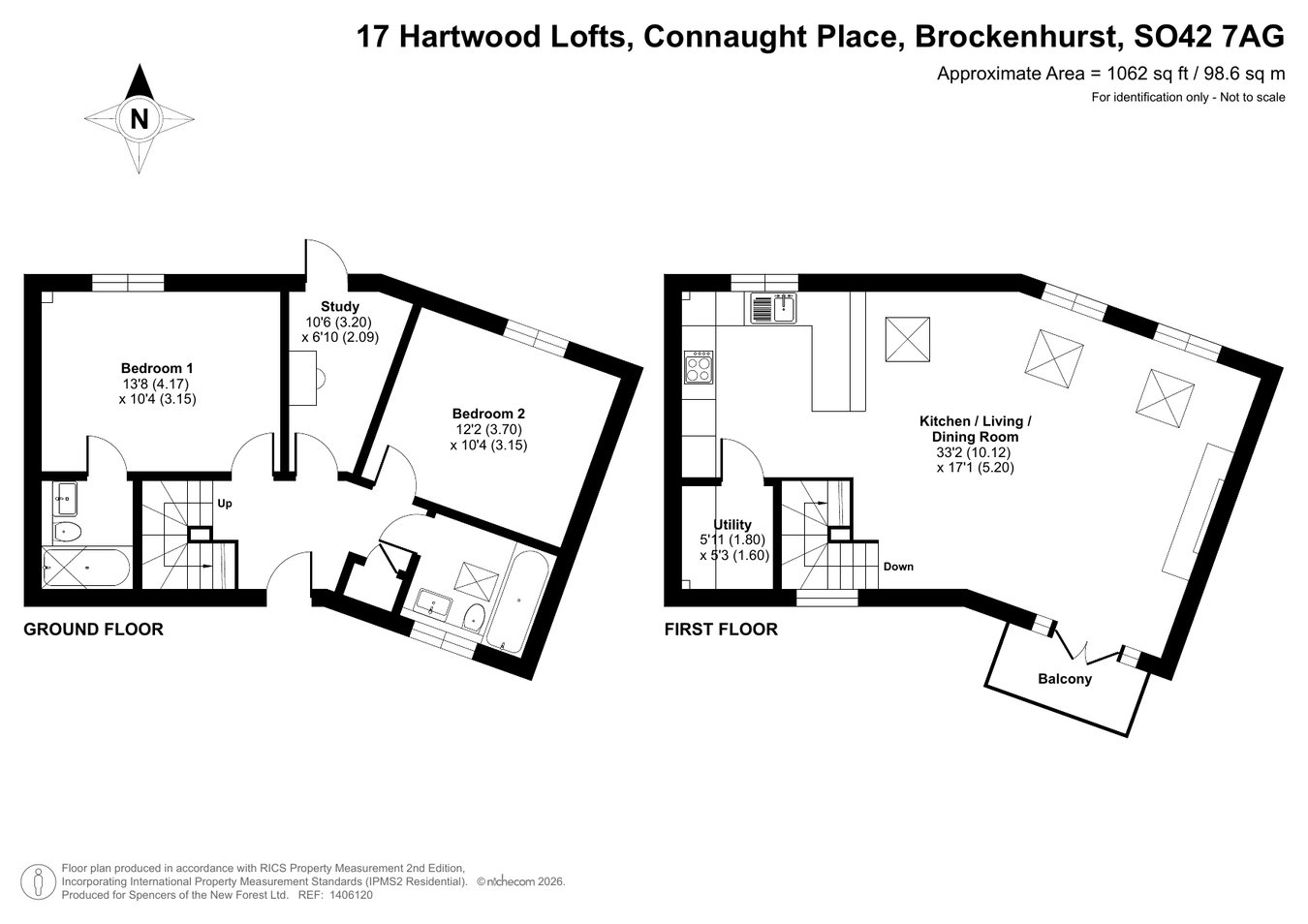 17 Hartwood Lofts, Connaught Place, Brockenhurst floorplan
