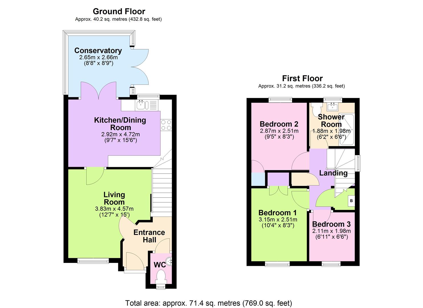 21, Meadow Close, Hereford floorplan