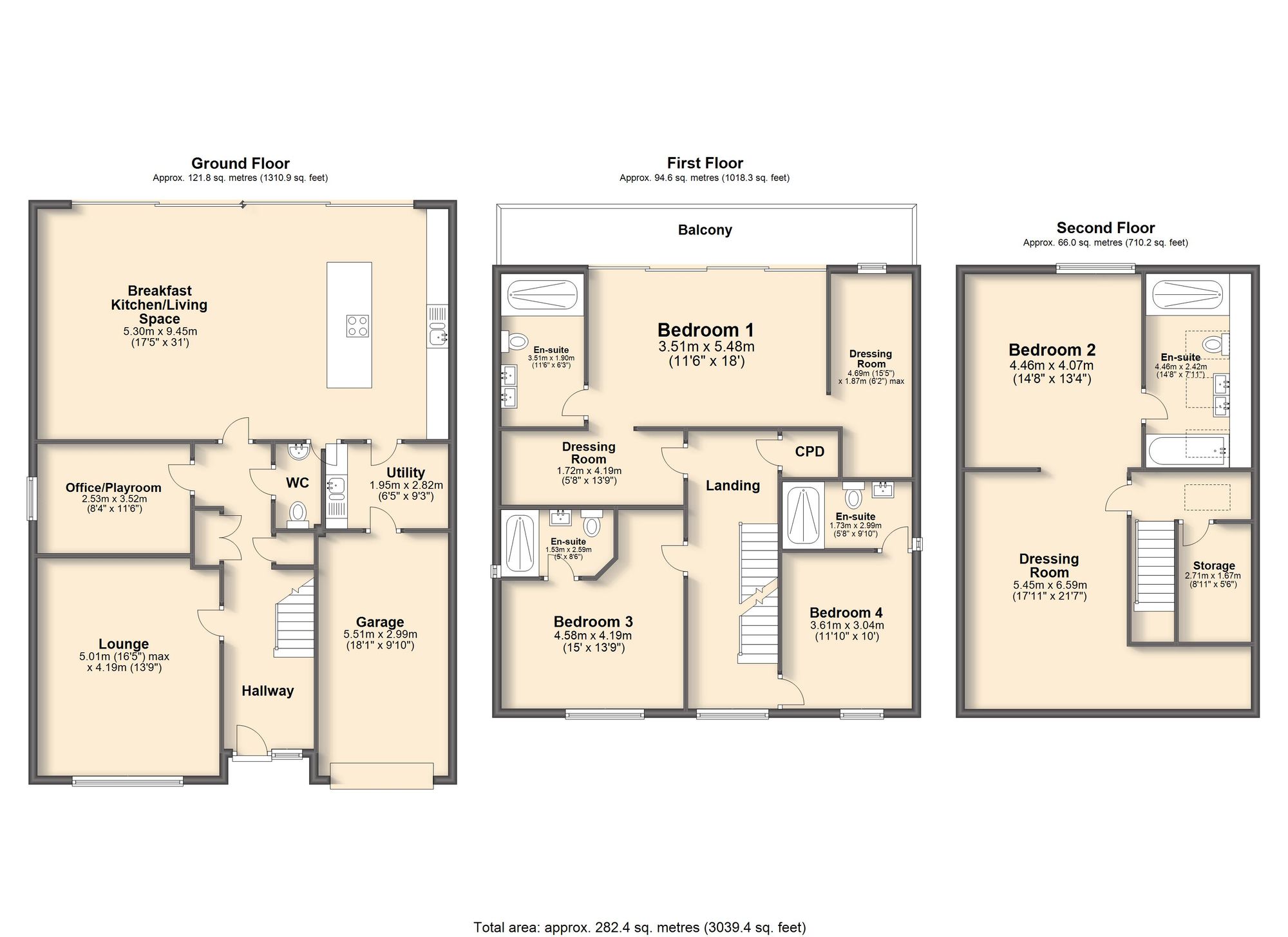 3 Park Lane, Dronfield floorplan