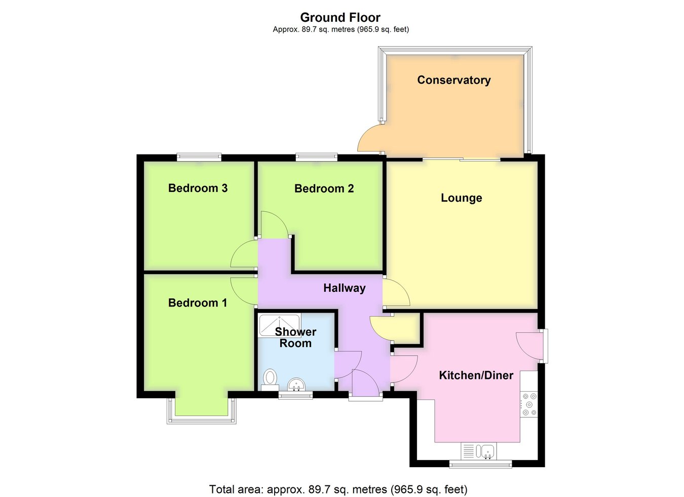 54, Ash Court, Spalding floorplan