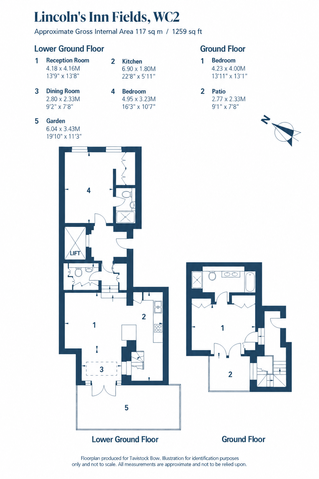 Flat 2, 64 Lincoln's Inn Fields, Holborn floorplan
