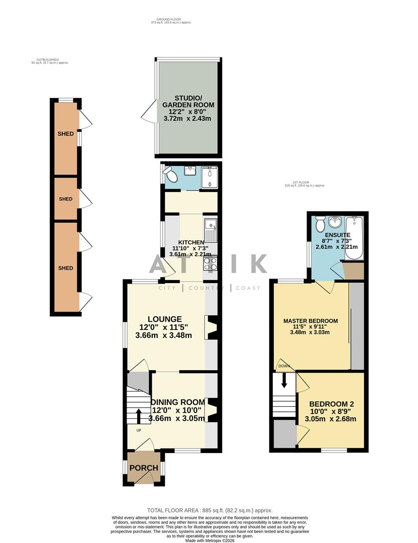 7, Burrells Cottages, Knodishall floorplan