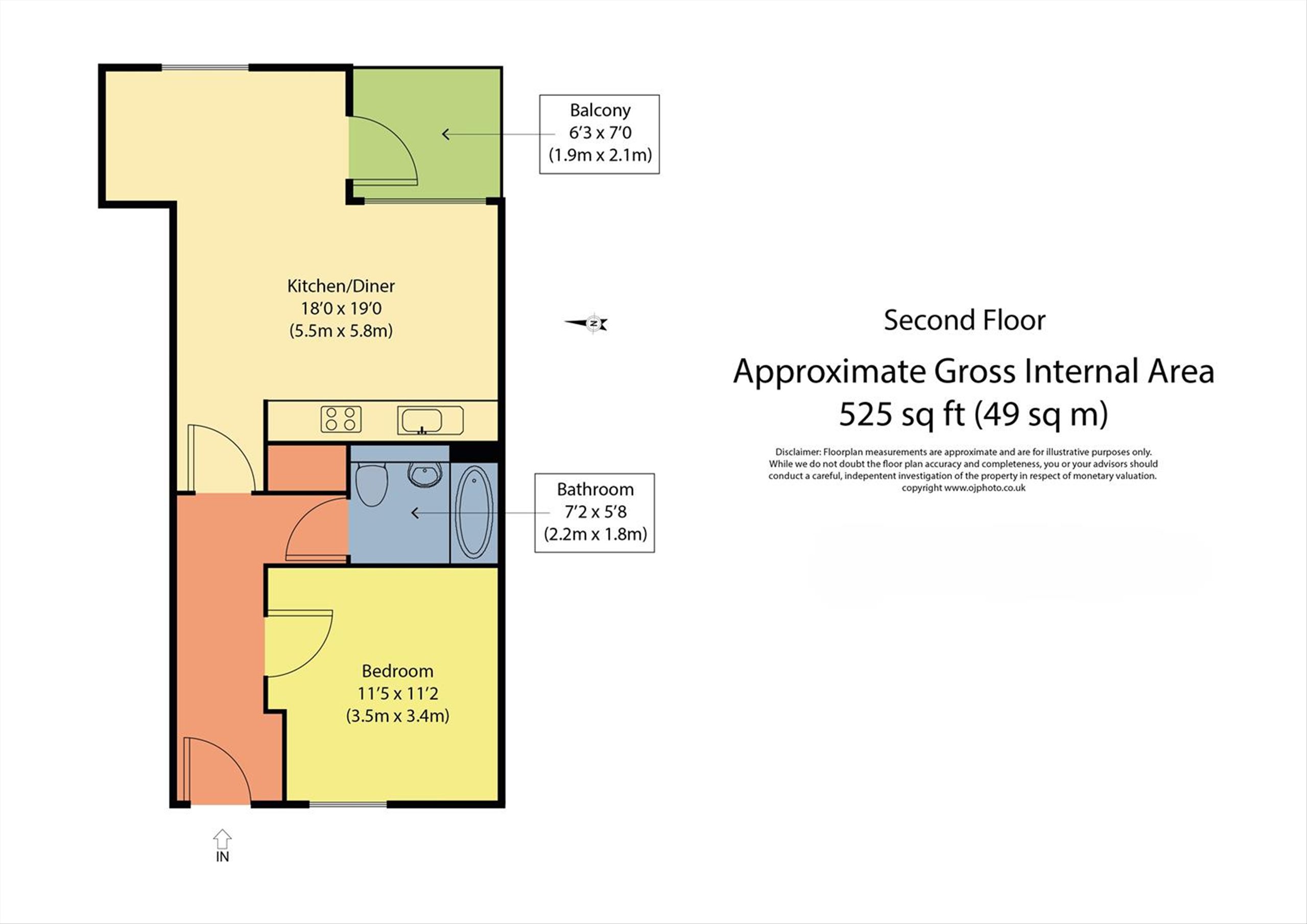 Flat 8, Eva Apartments, 663, High Road Leyton, London floorplan