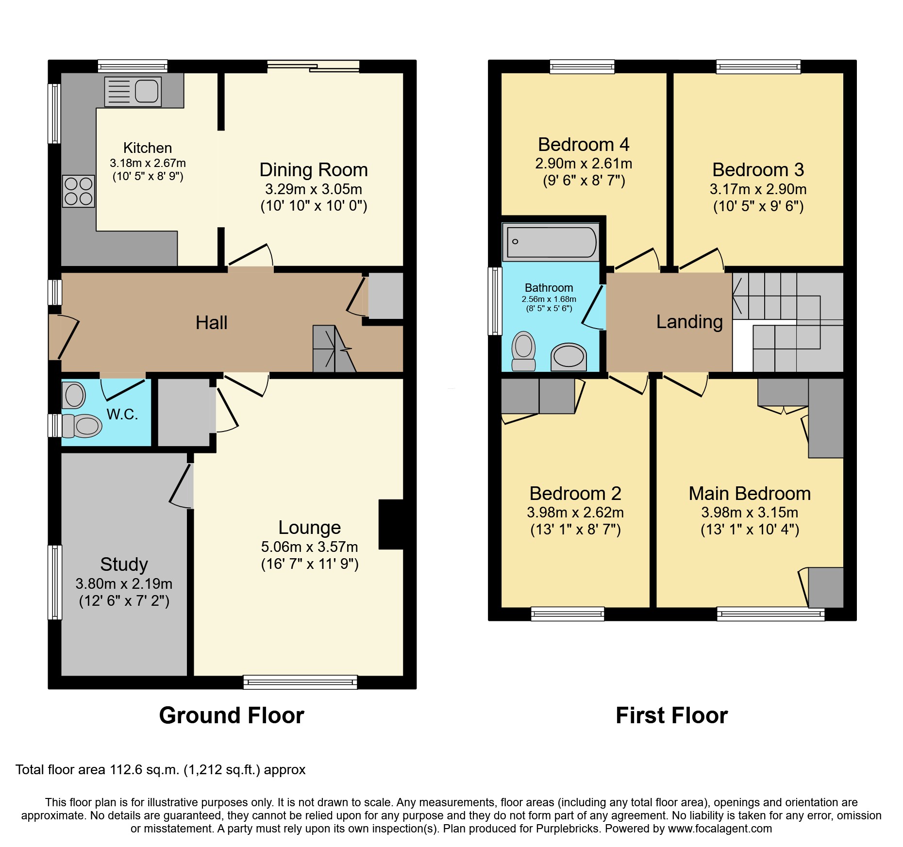38, Craiston Way, Chelmsford floorplan