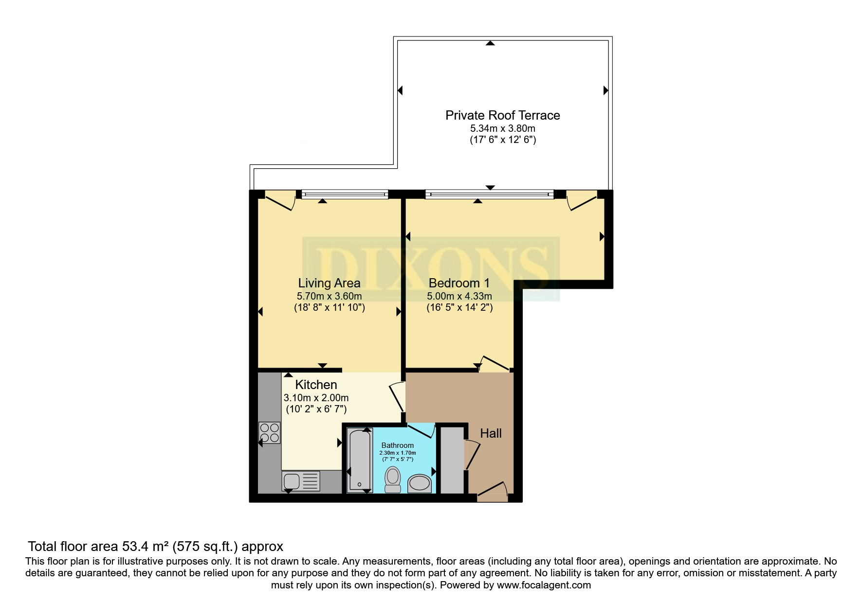 Apartment 37, Avoca Court, 144, Cheapside, Birmingham floorplan