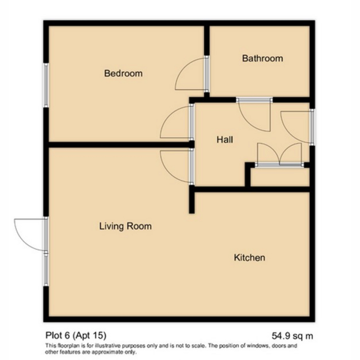 Flat Plot 6 (15), 1, Empress Drive, Wallingford floorplan