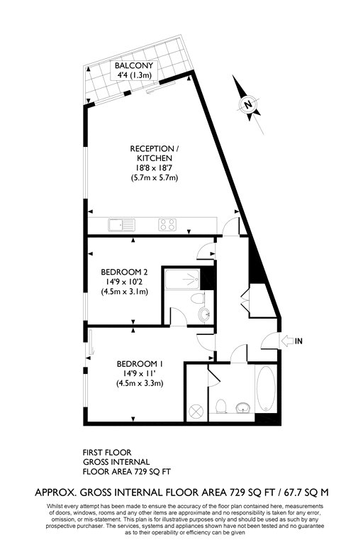 2 Bedrooms Flat to rent in Dickinson Court, 15 Brewhouse Yard, London EC1V