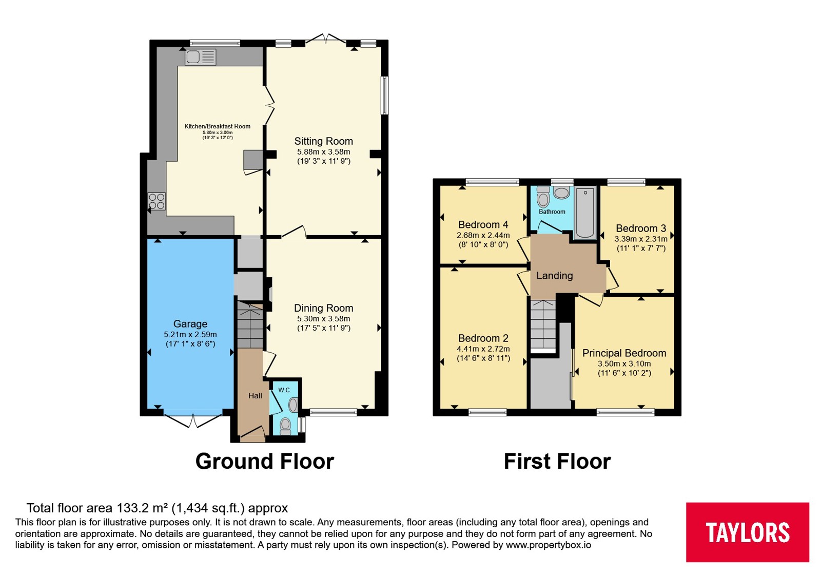 14, Bradgate Road, Bedfordshire floorplan