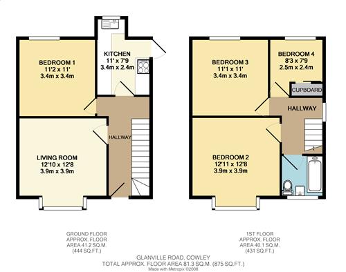 Glanville Road, Oxford floorplan