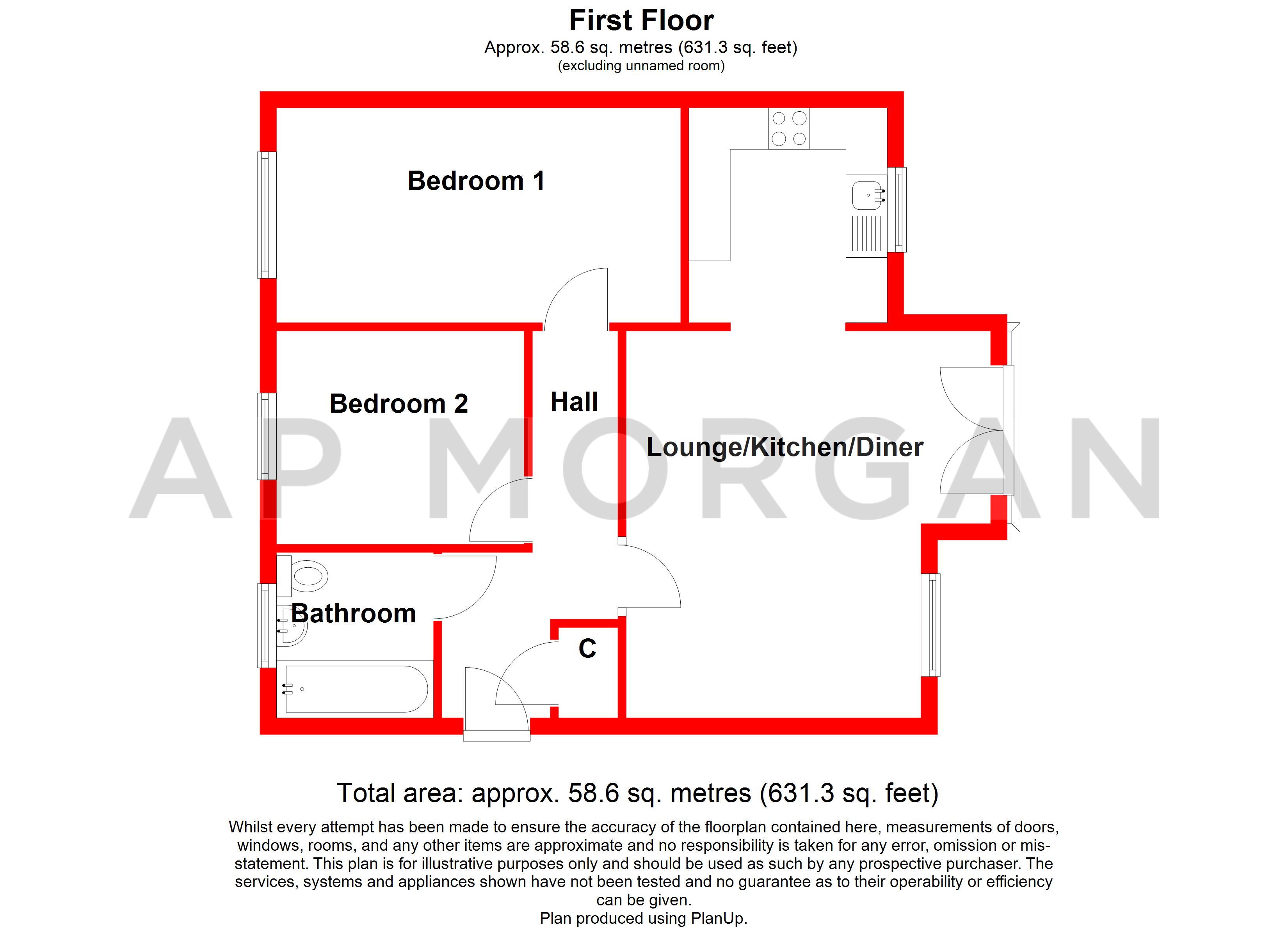 Apartment 4, 2, Riverpark Way, Birmingham floorplan