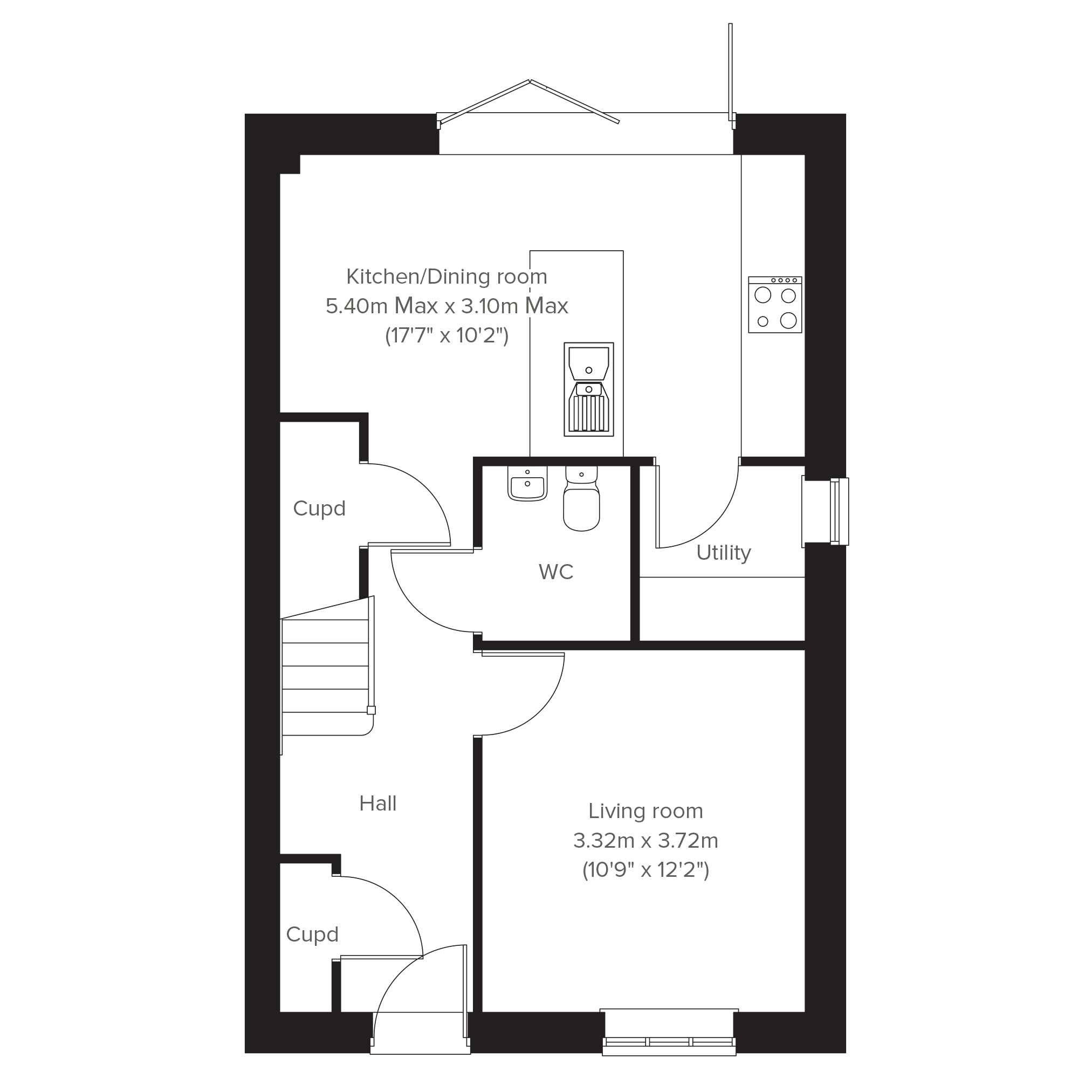 51, Cricket Lane, Lichfield floorplan