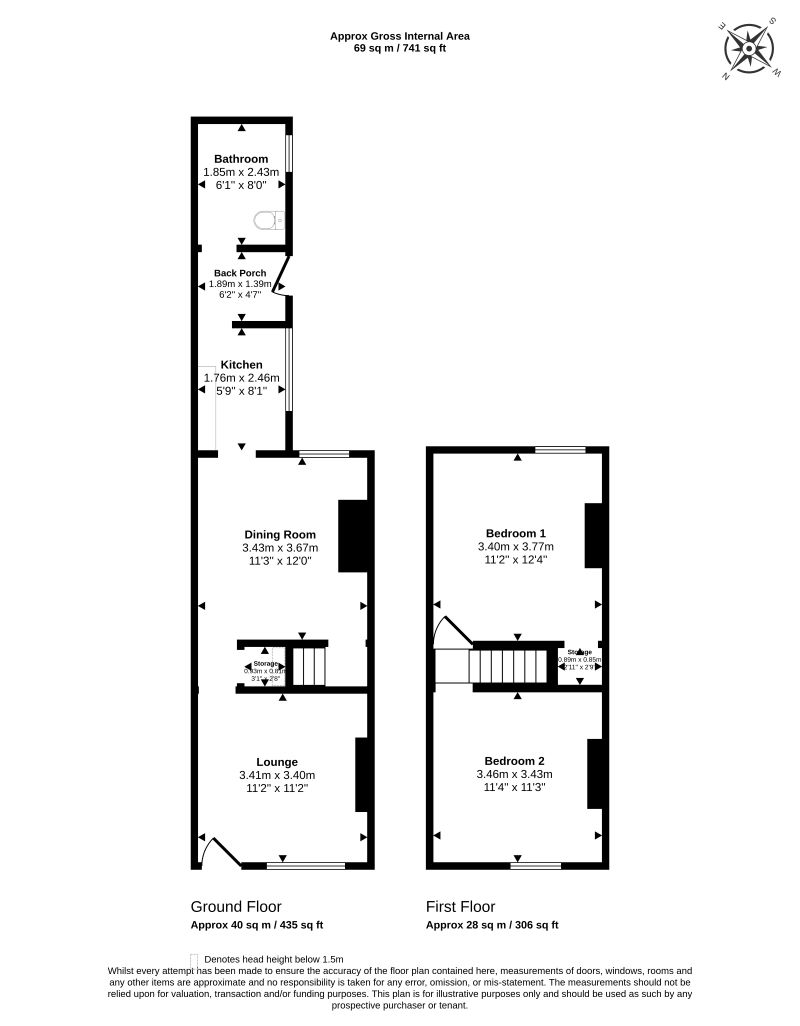 52, Ford Green Road, Stoke-on-Trent floorplan