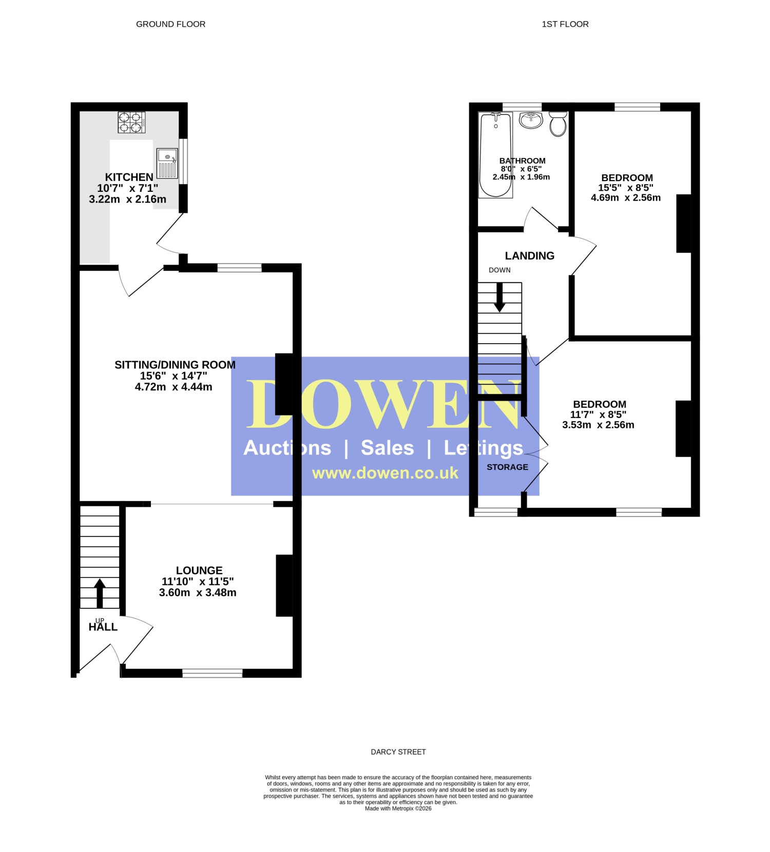 27, D'Arcy Street, Durham floorplan