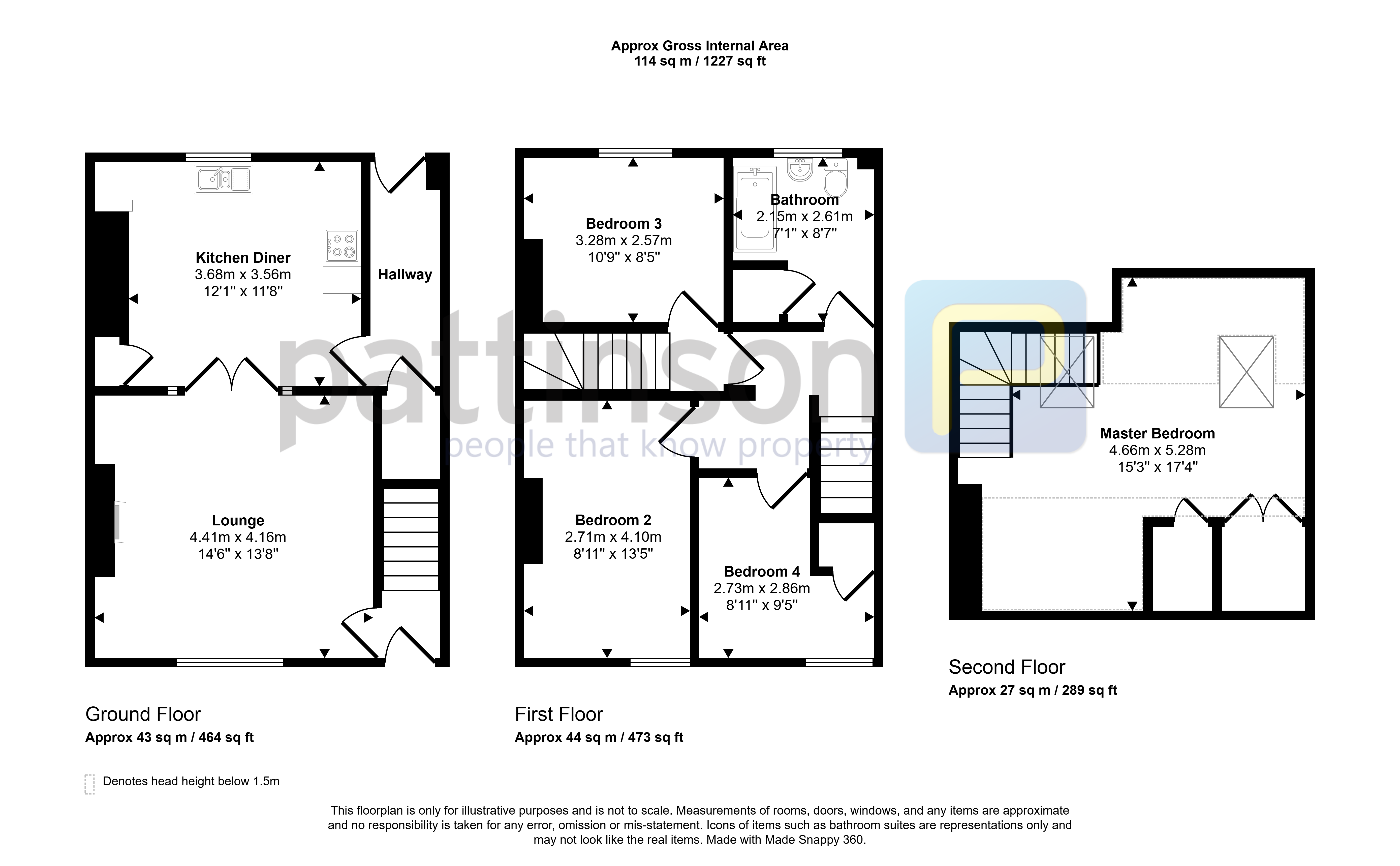 72, Portia Street, Ashington floorplan