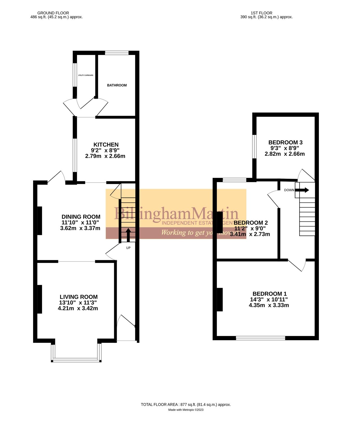 16, Fleet Road, Farnborough floorplan