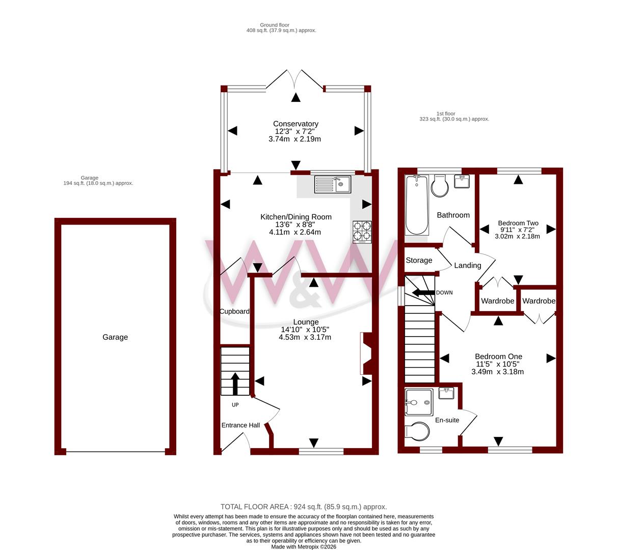 12, Rosemary Gardens, Fareham floorplan