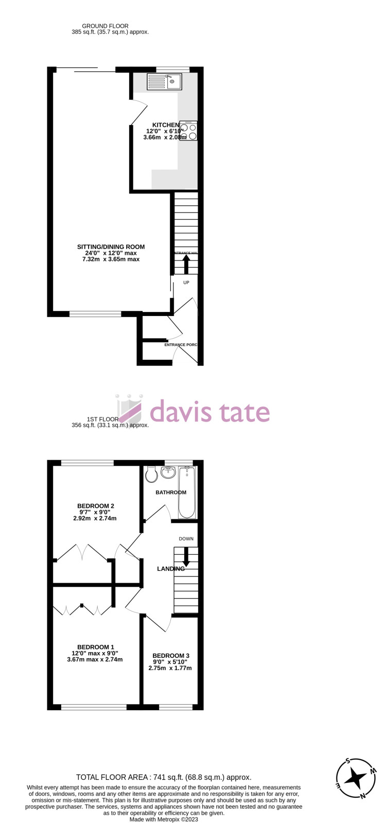 Kennedy Drive, Pangbourne, Reading, Berkshire RG8, 3 bedroom end