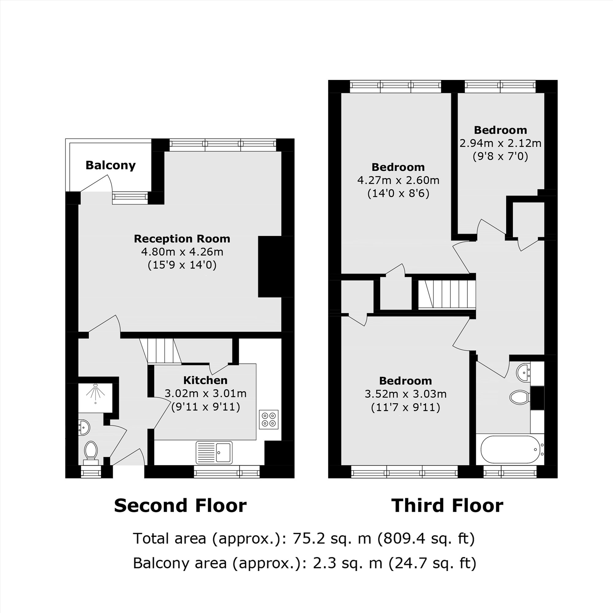 18, Fontley Way, London floorplan