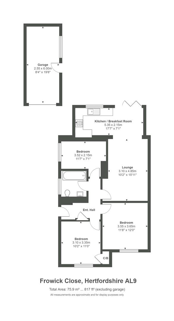 9, Frowick Close, Hatfield floorplan