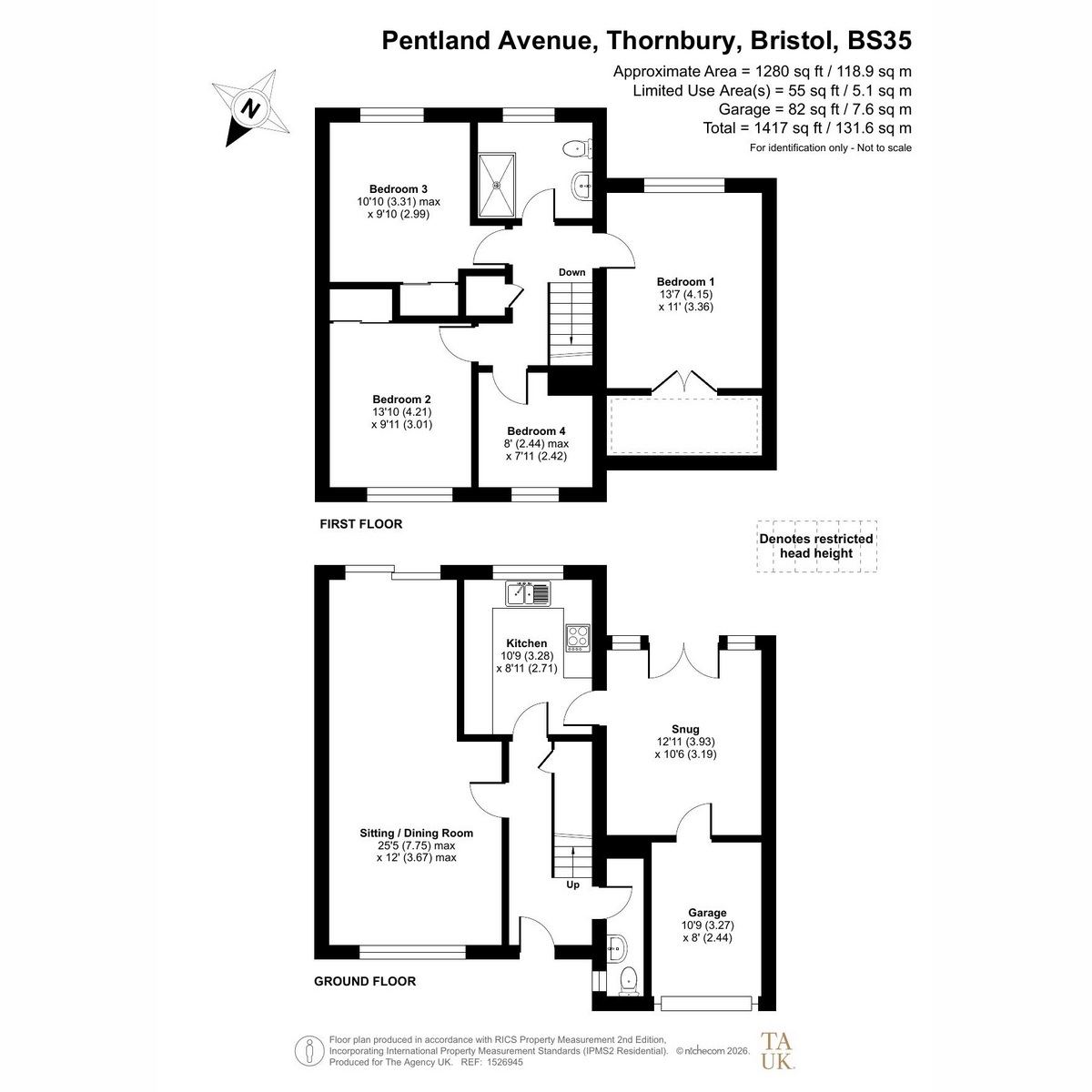 19, Pentland Avenue, Bristol floorplan