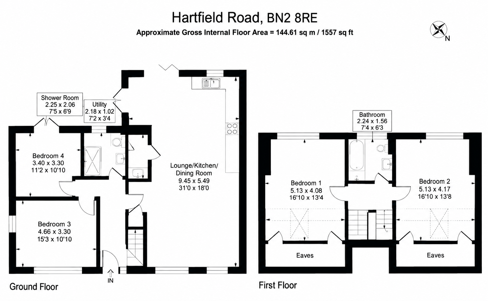 2 hartfeild road Saltdean, Hartfield Road, Brighton floorplan