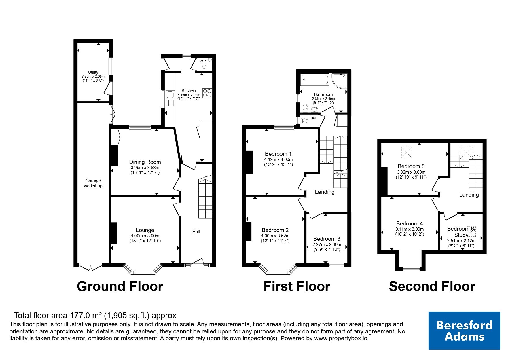 Llewelyn Road, Conwy floorplan