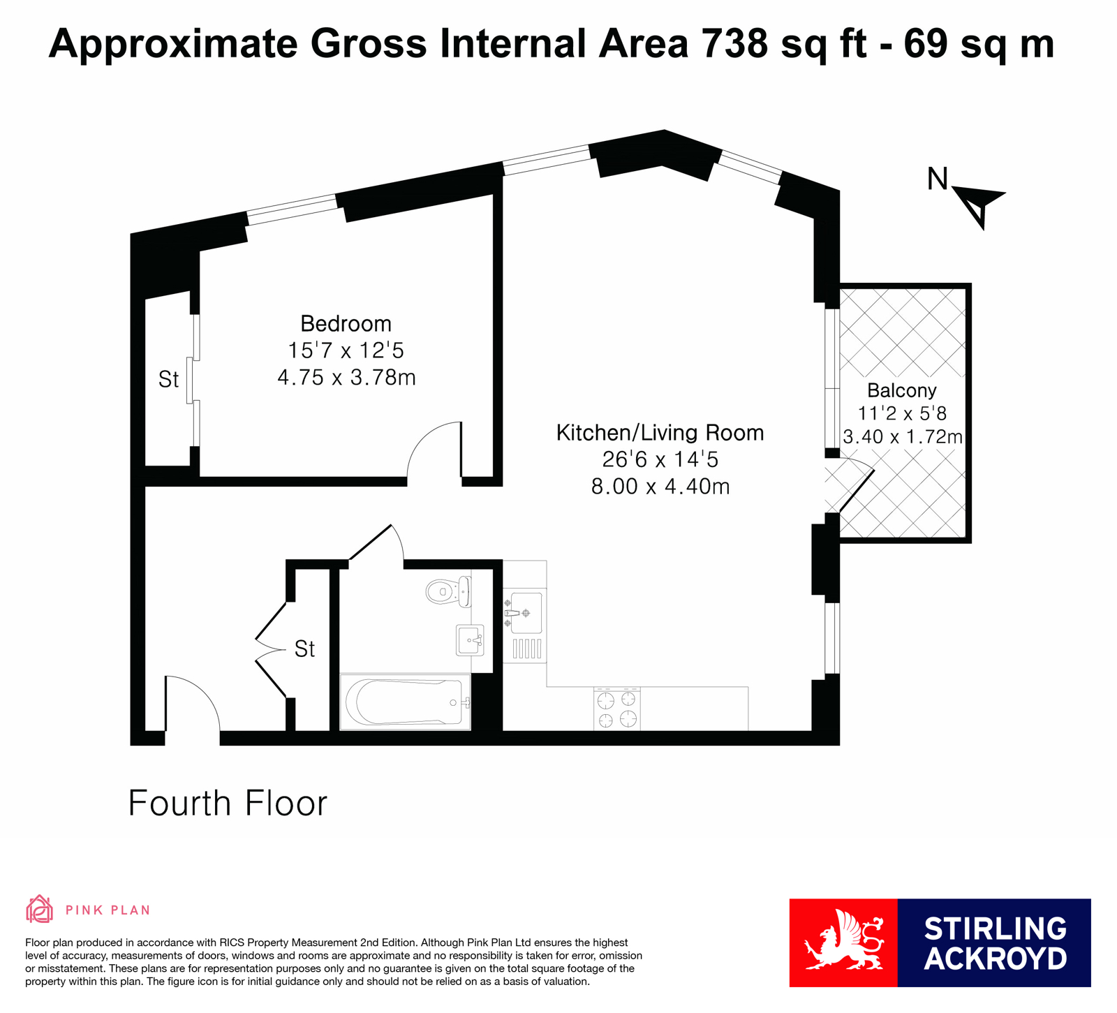 Flat 26, Liberty House,, Station Road North, Surrey floorplan