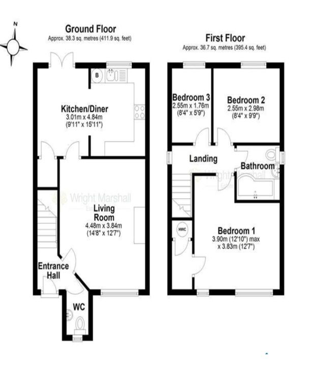 9 Grizedale Close, Wistaston, Crewe floorplan