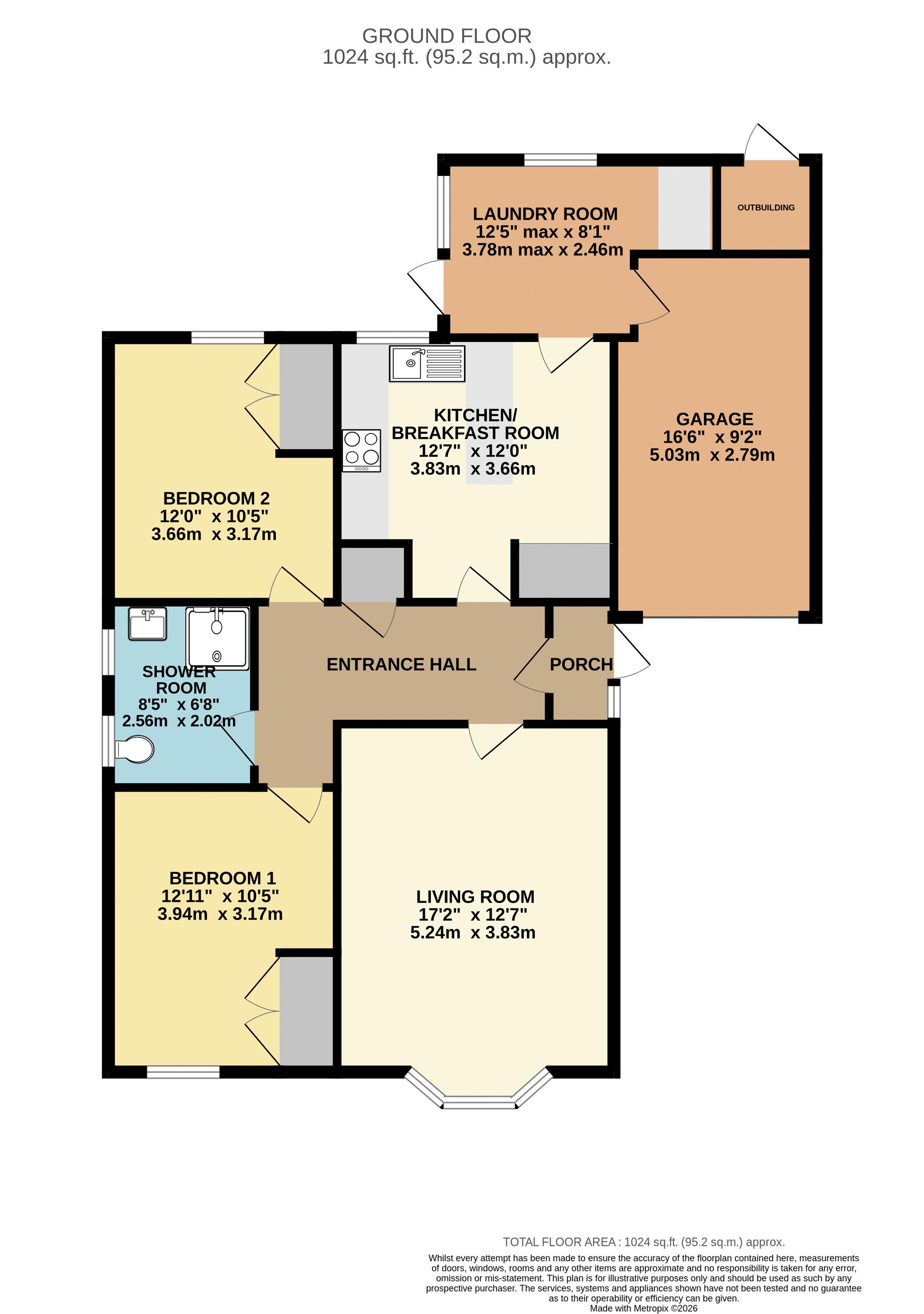 4, Ryland Gardens, Lincoln floorplan