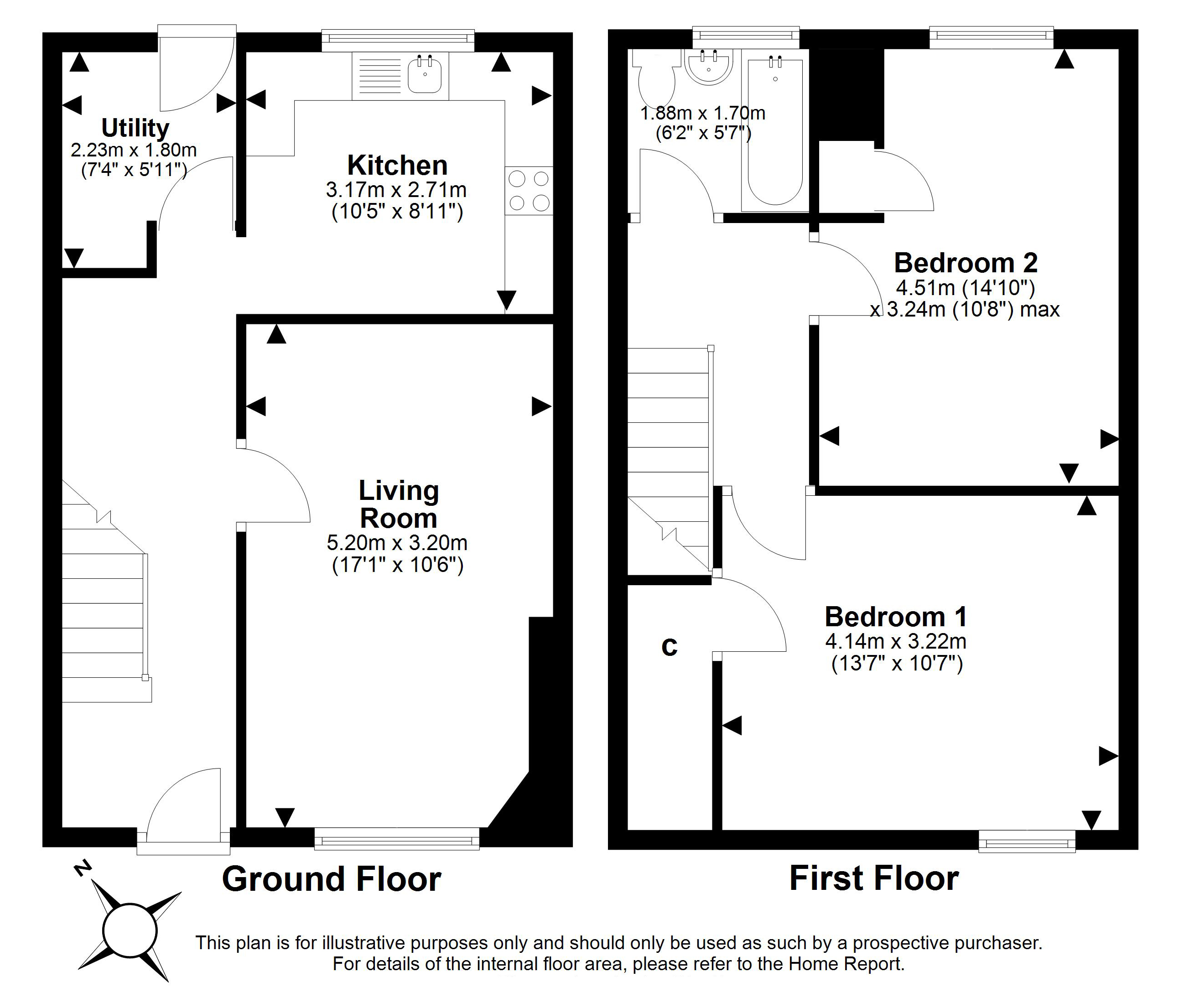 30, Mavisbank, Loanhead floorplan