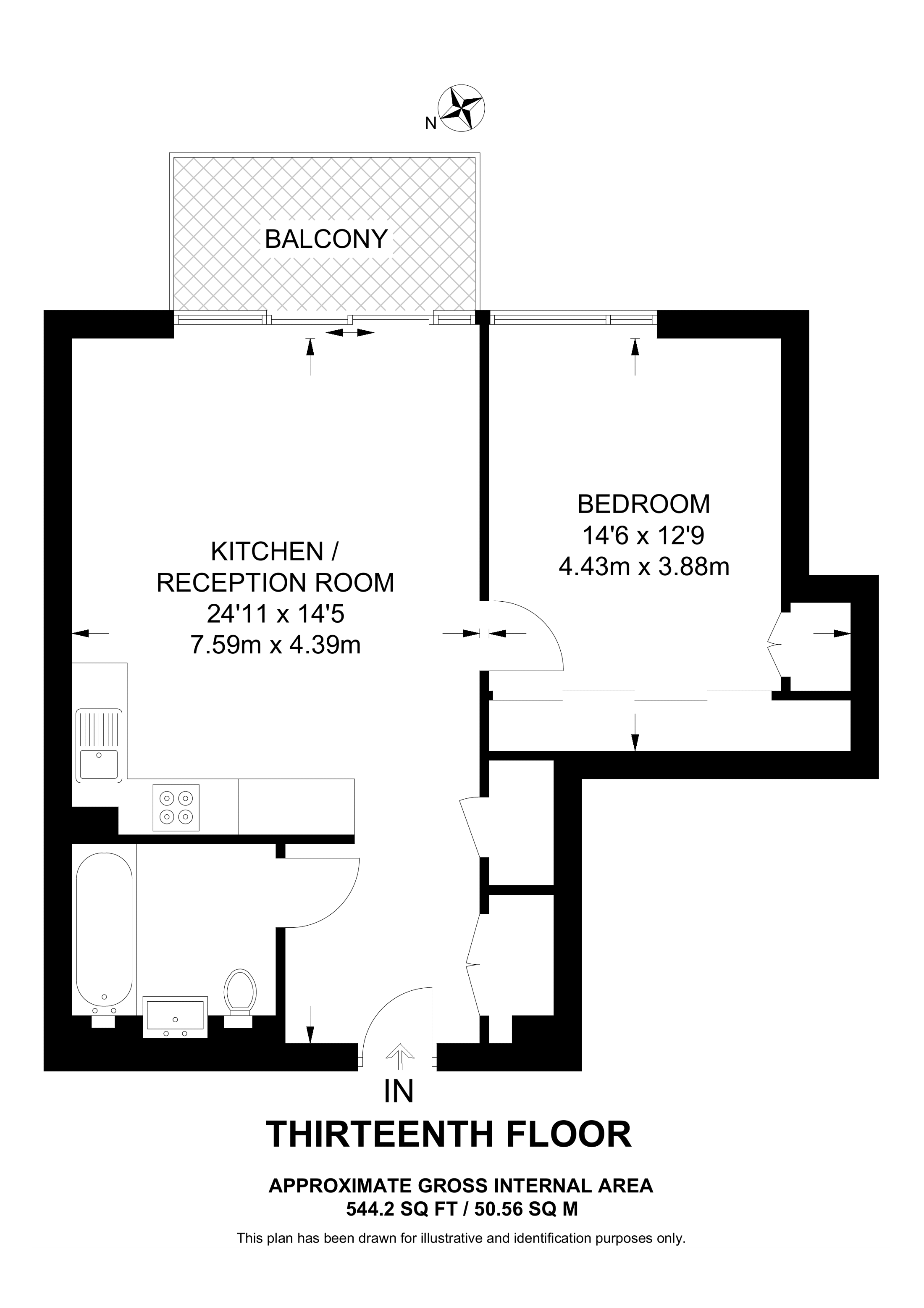 Hampton Apartments, Woolwich Riverside floorplan