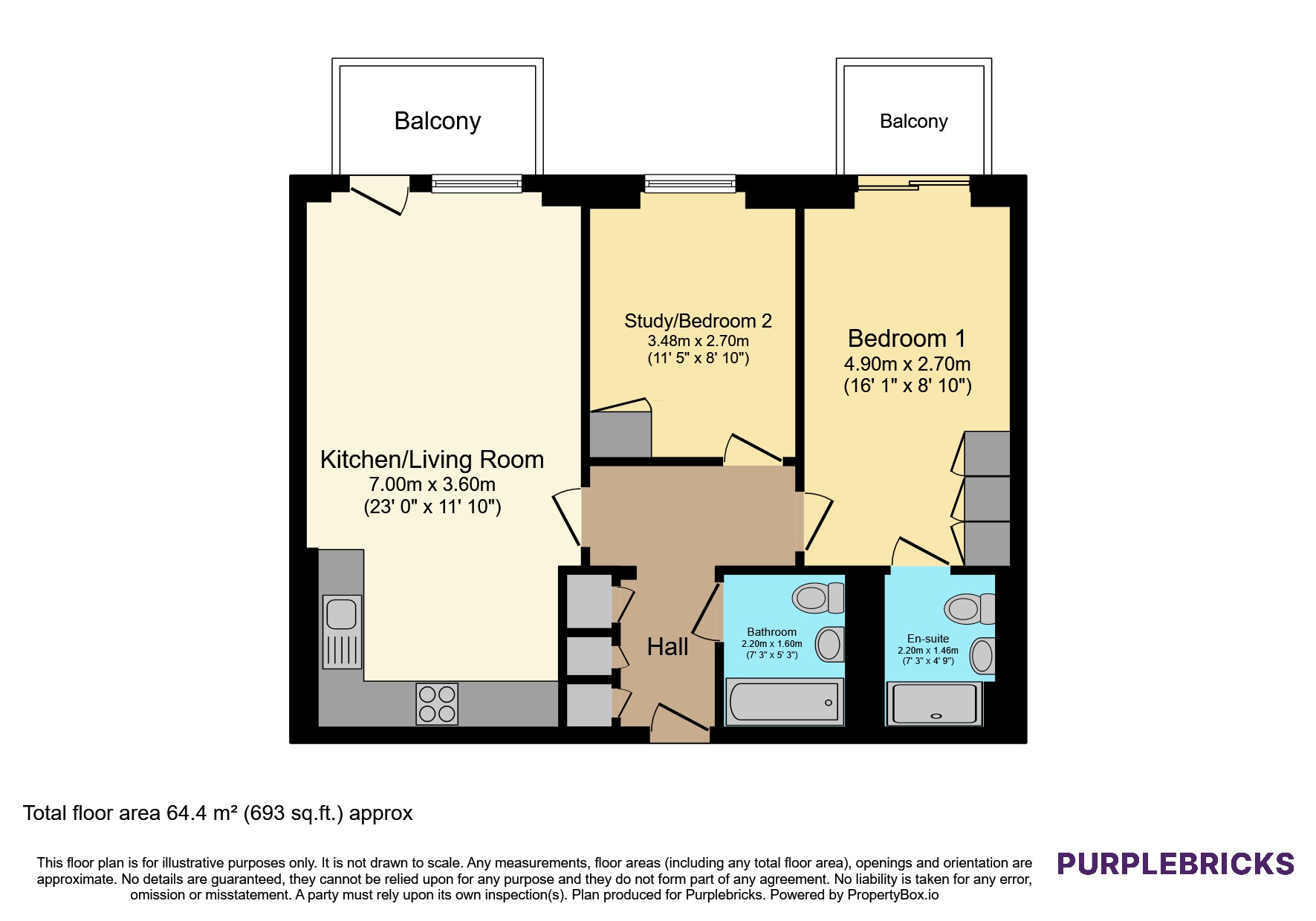 210 Banyan Court, 2, Regalia Close, London floorplan