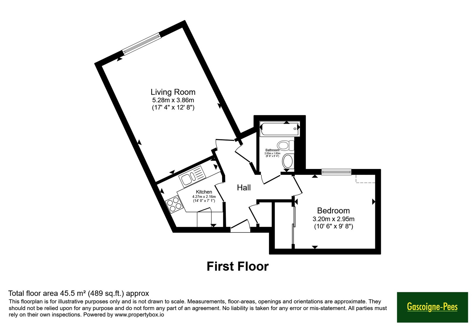 Flat 16 Renaissance, 50, High Street, Surrey floorplan