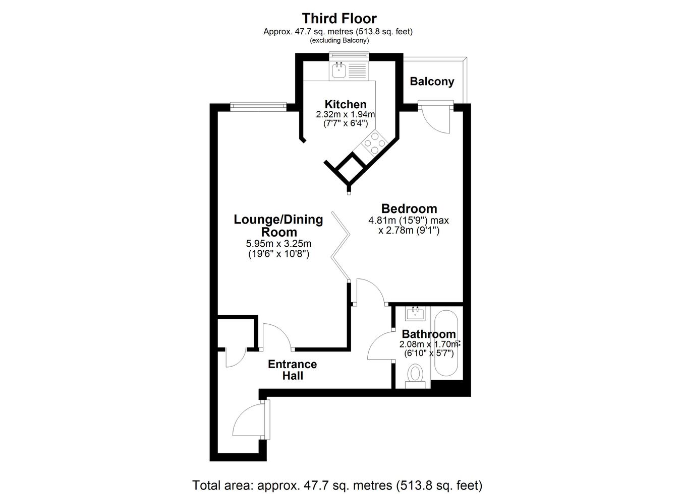 Pleydell Court, Pleydell Gardens, Folkestone floorplan