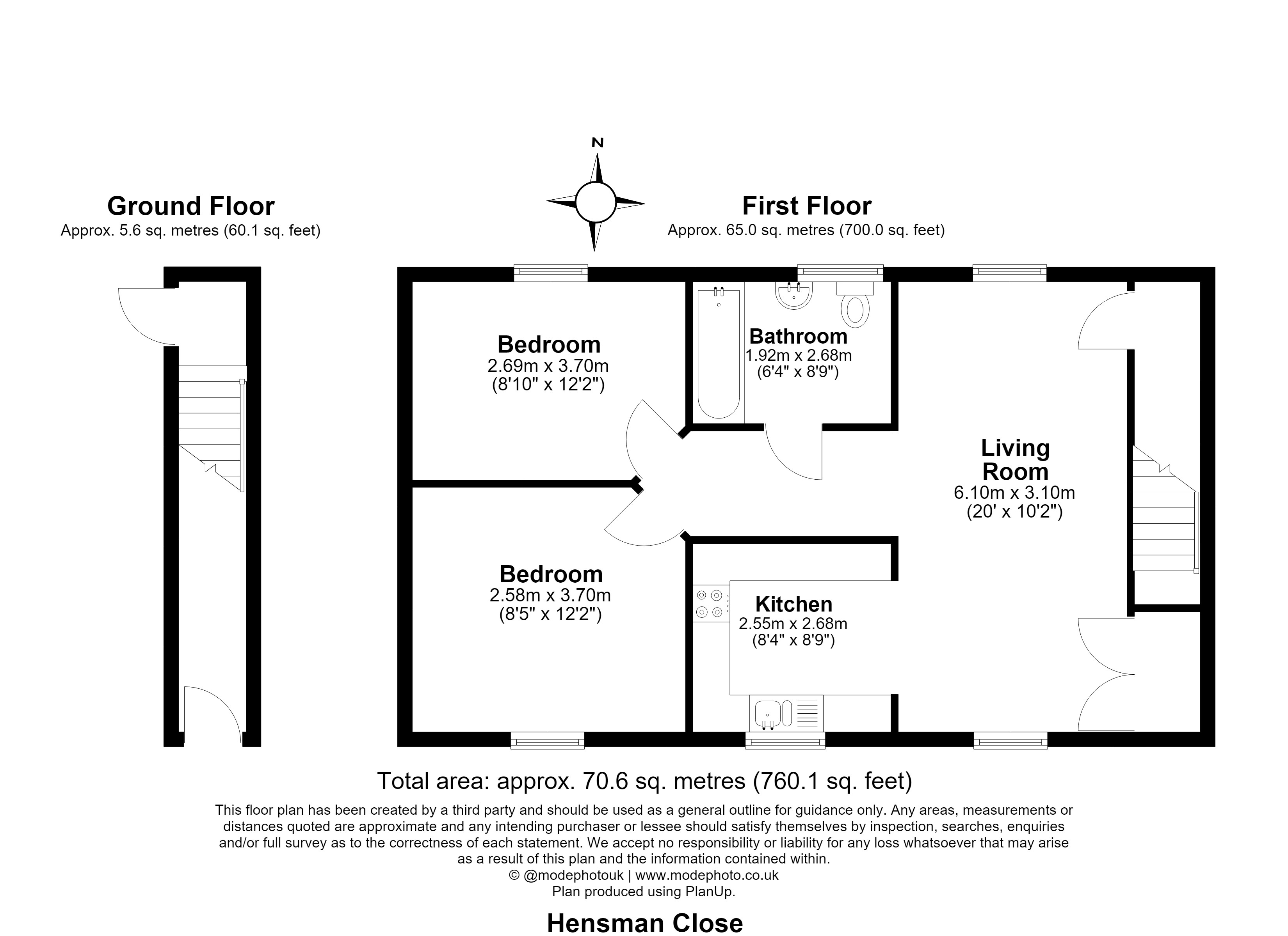 3, Hensman Close, Bishop's Stortford floorplan