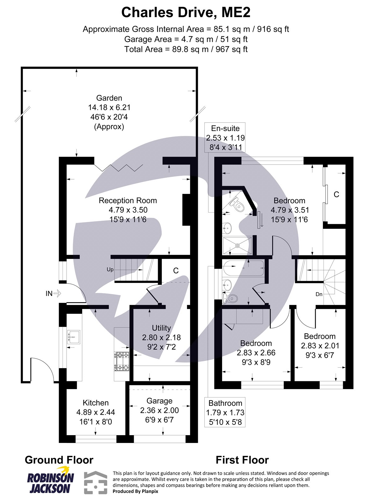 48, Charles Drive, Rochester floorplan