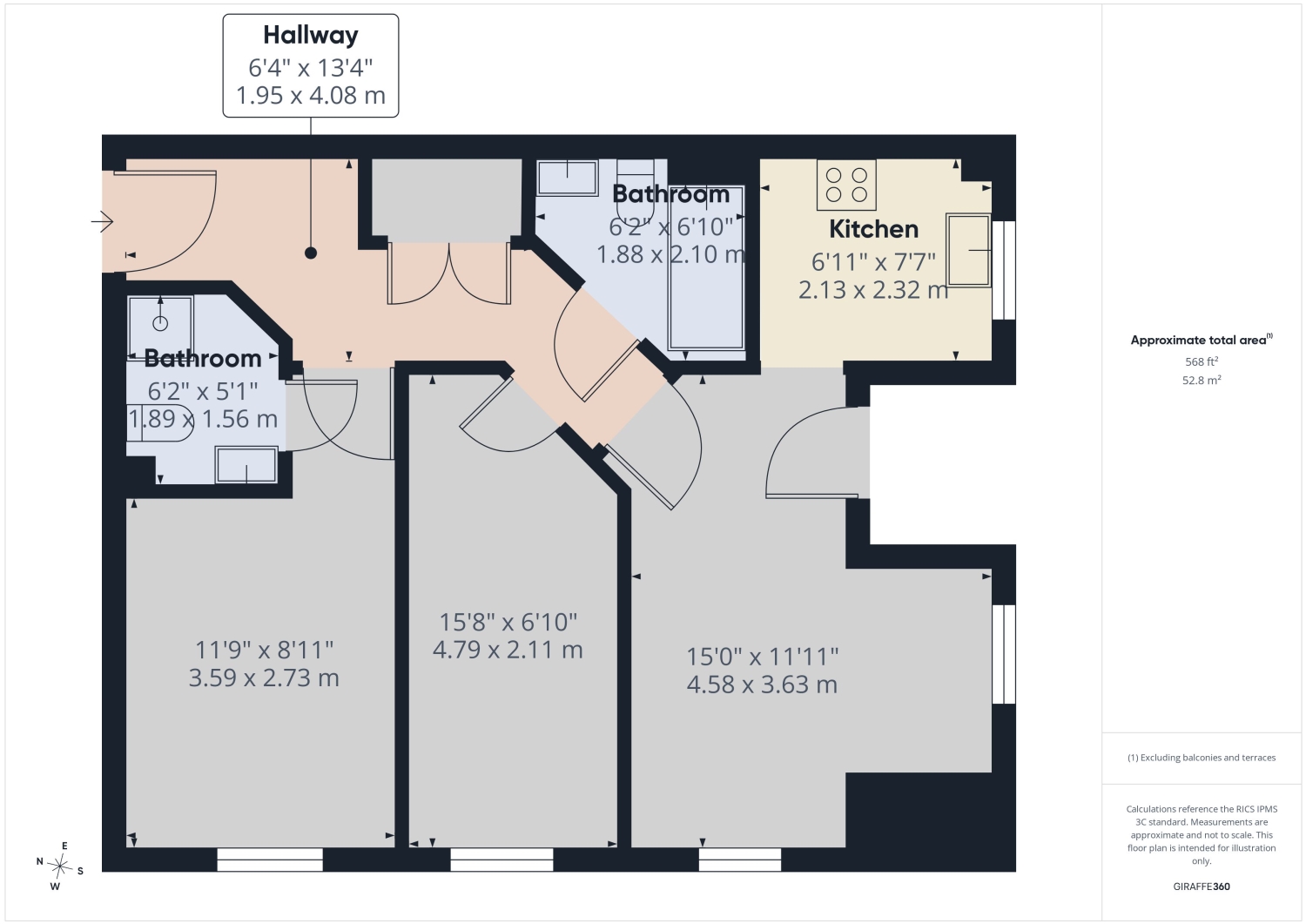 Flat 14, The Strand, 83-89 London Road, Gloucester floorplan
