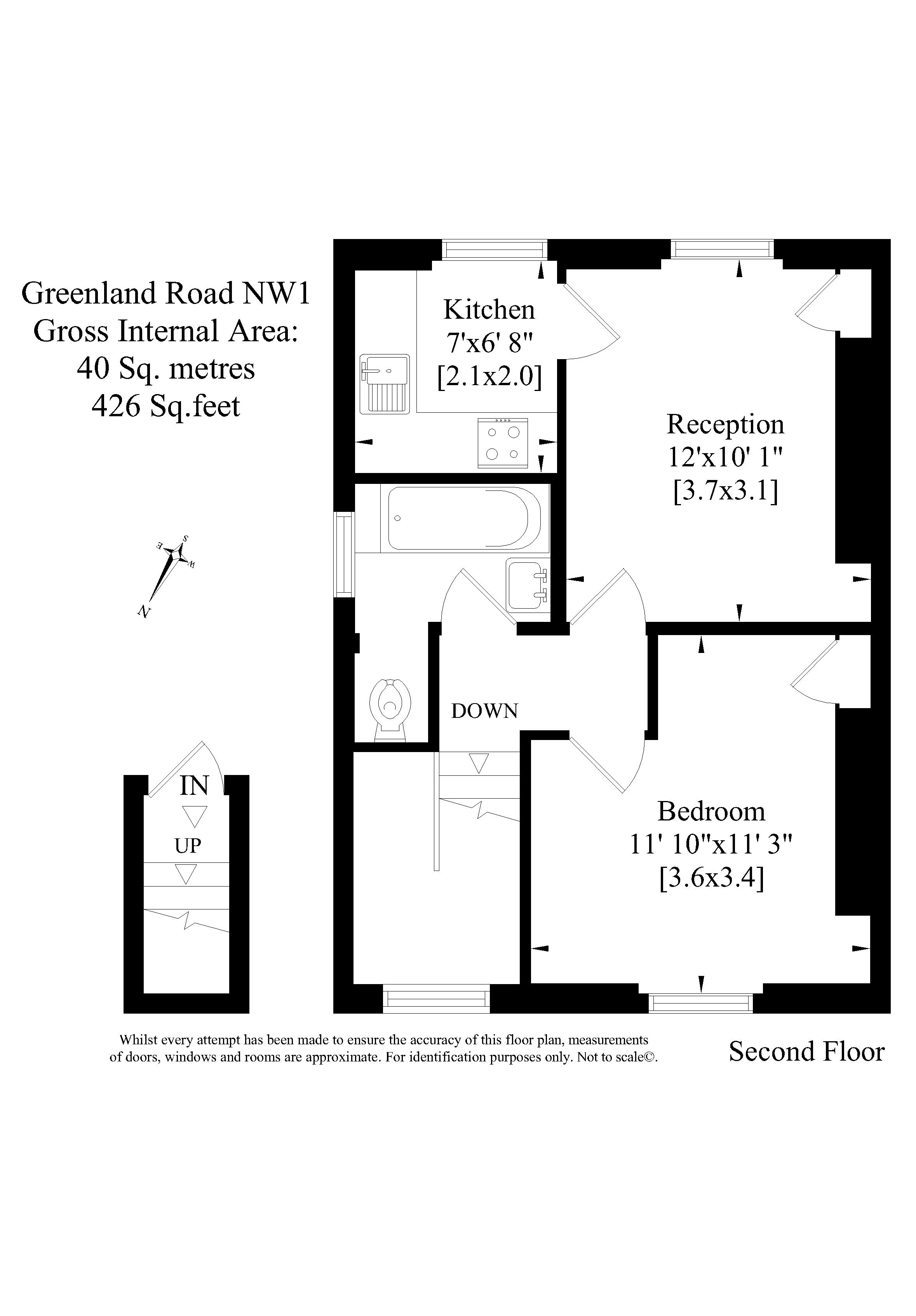 1 Bedrooms Flat to rent in Greenland Road, London NW1