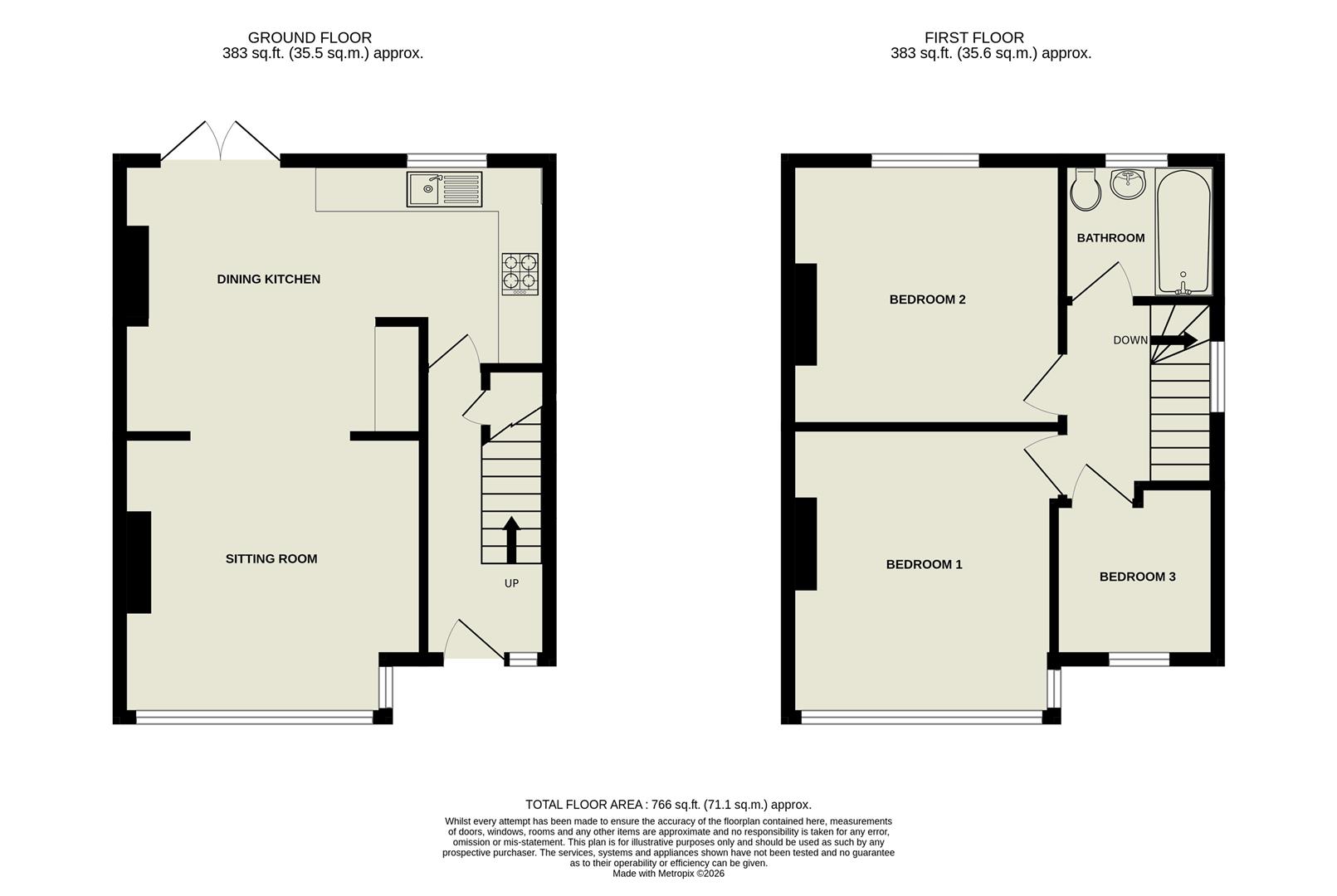 68, Leeds Road, Ilkley floorplan