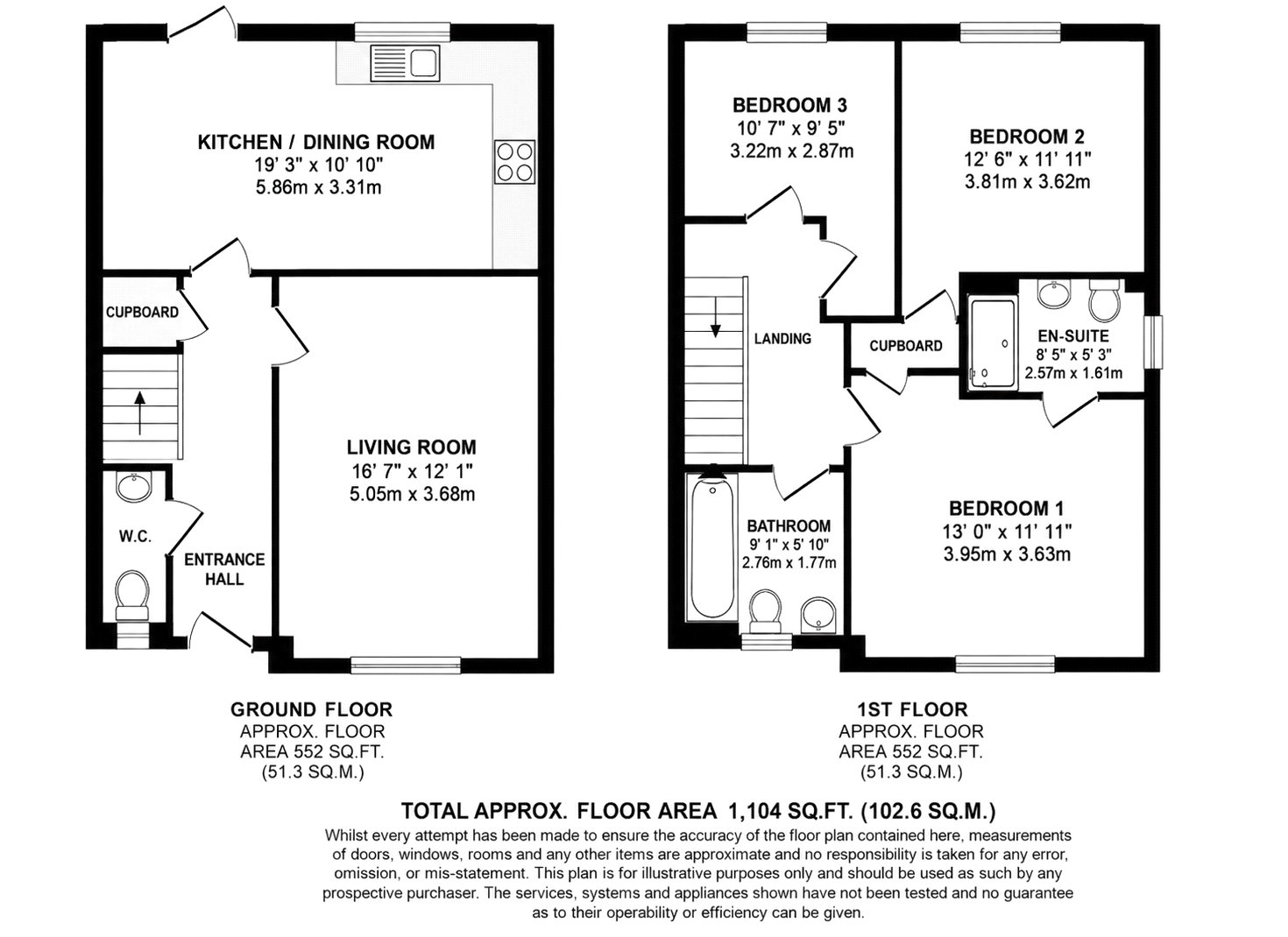 53, Andrews Way, Alton floorplan
