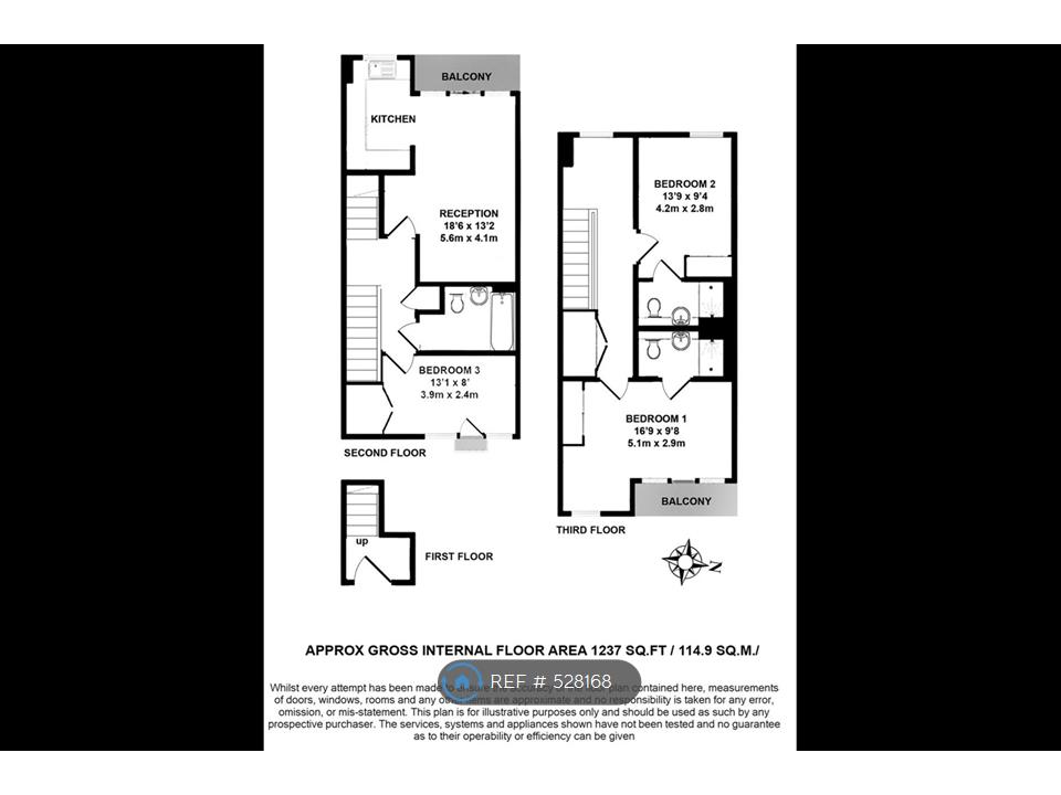 3 Bedrooms Flat to rent in Verdigris Apartments, London E2