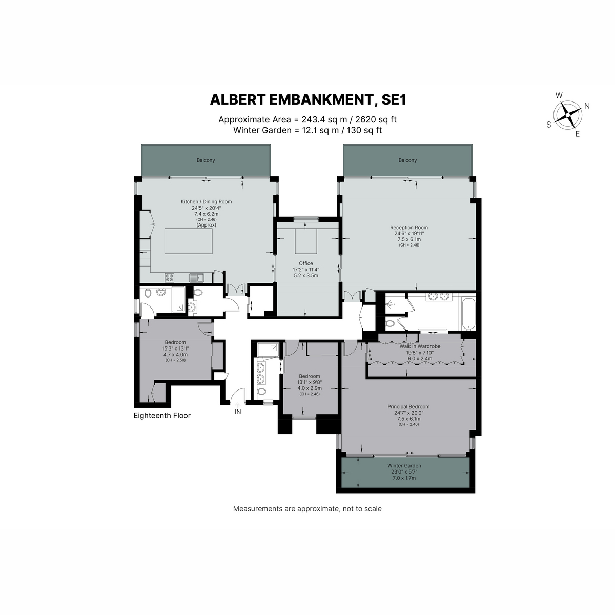 Flat Apartment 35, 30, Albert Embankment, London floorplan