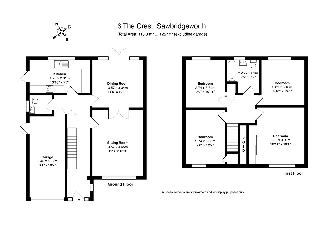 6 The Crest, SAWBRIDGEWORTH floorplan