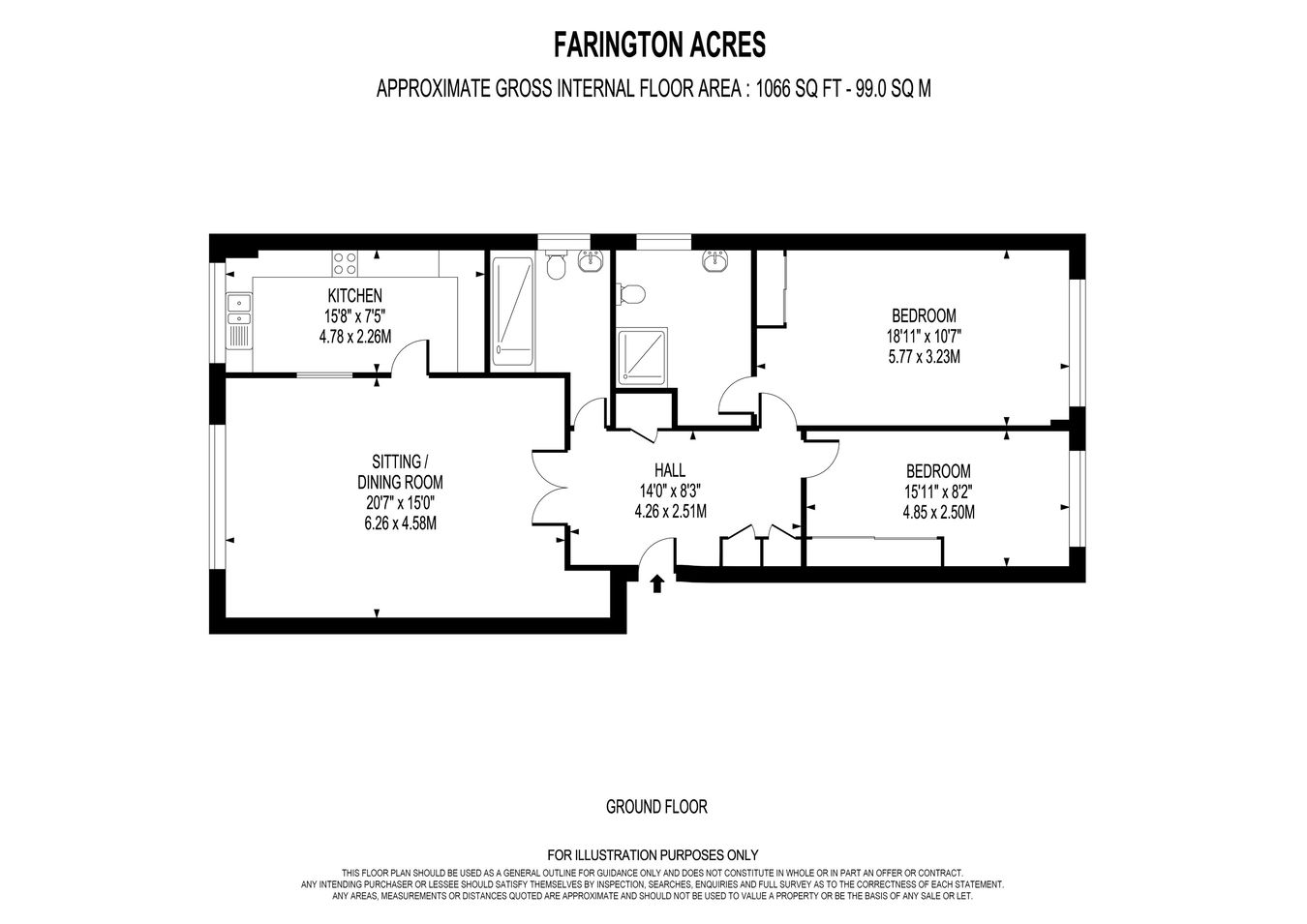 2 Farington Acres, Vale Road, Weybridge floorplan