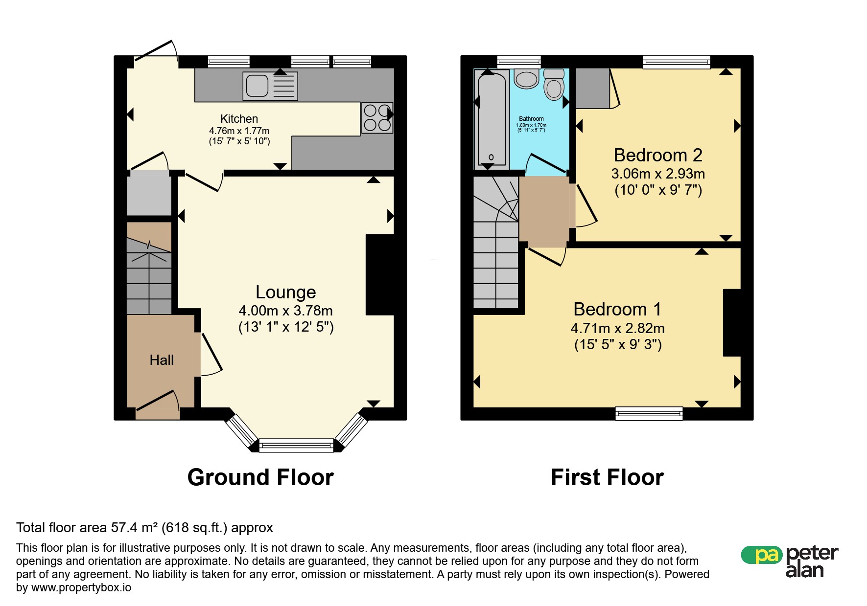 25, Leckwith Close, Cardiff floorplan