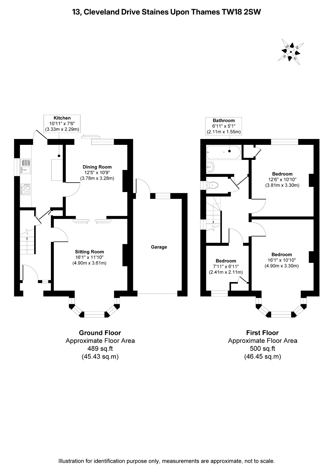 13, Cleveland Drive, Staines-upon-Thames floorplan