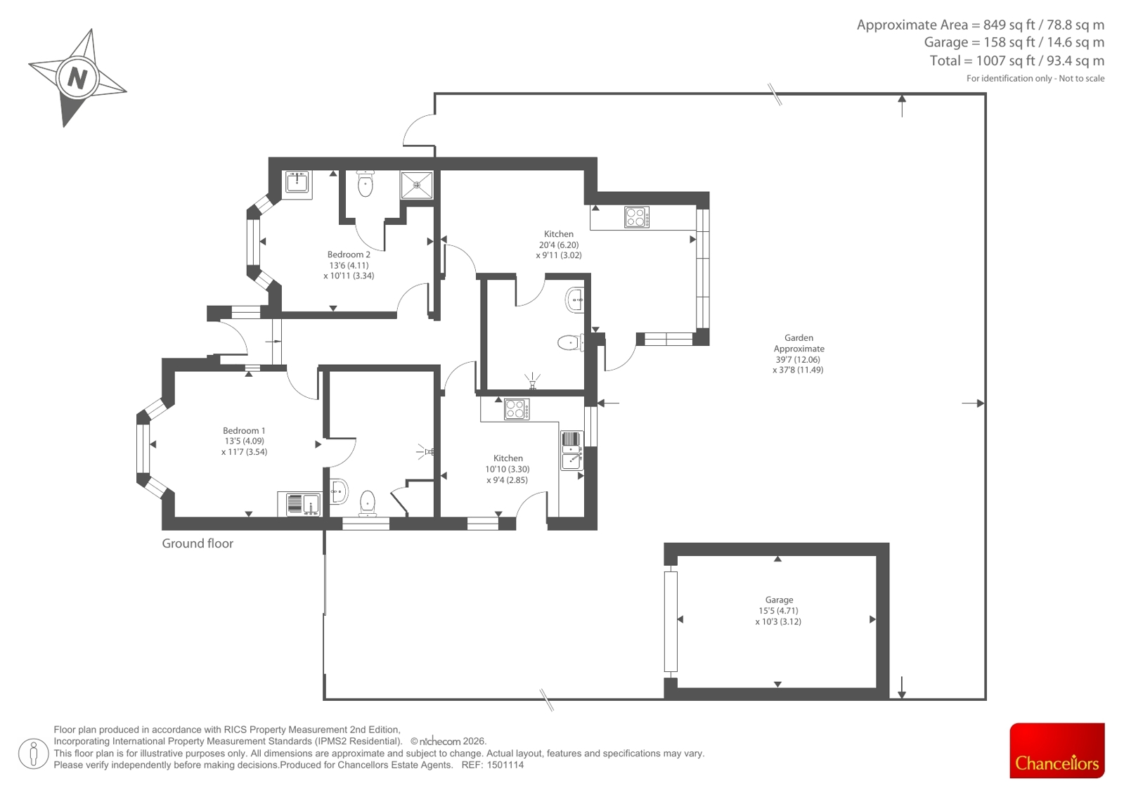 24, Goffs Road, Surrey floorplan